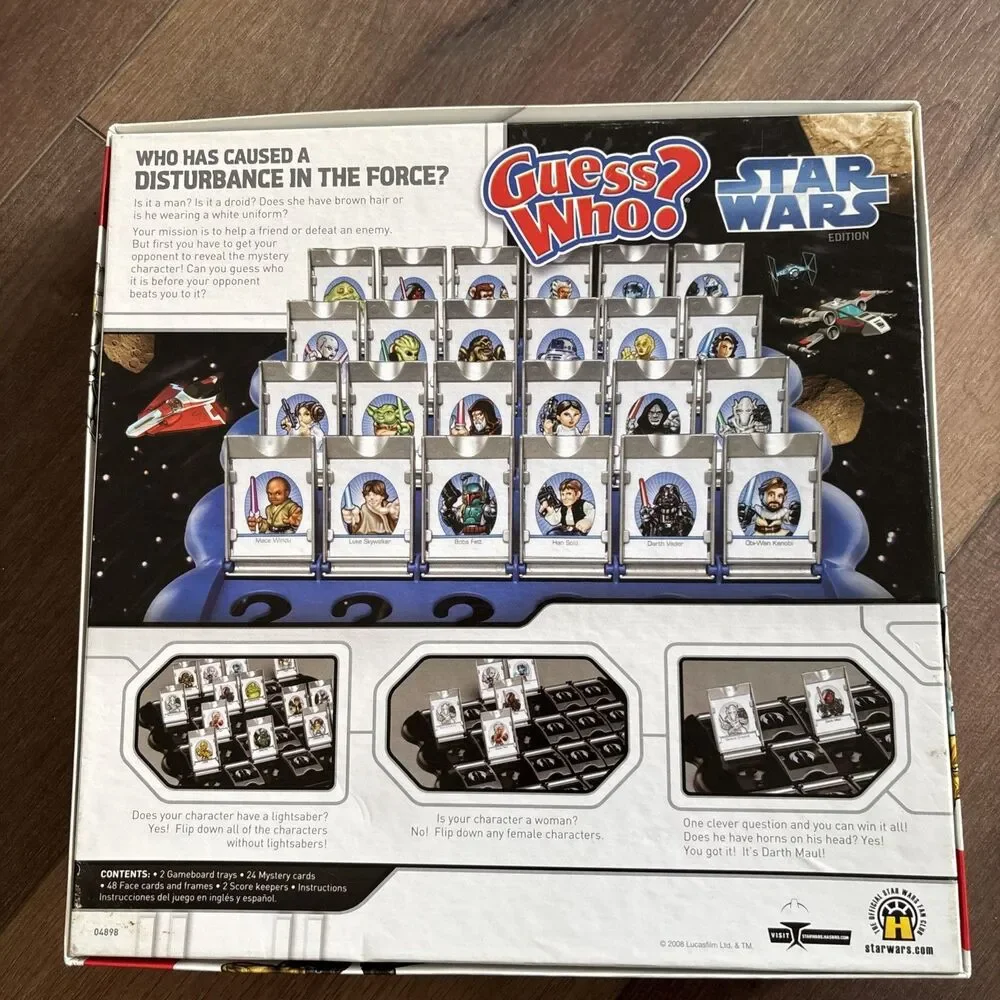 Guess Who? Star Wars Edition Board Game Milton Bradley Hasbro 2008 Vintage Retro